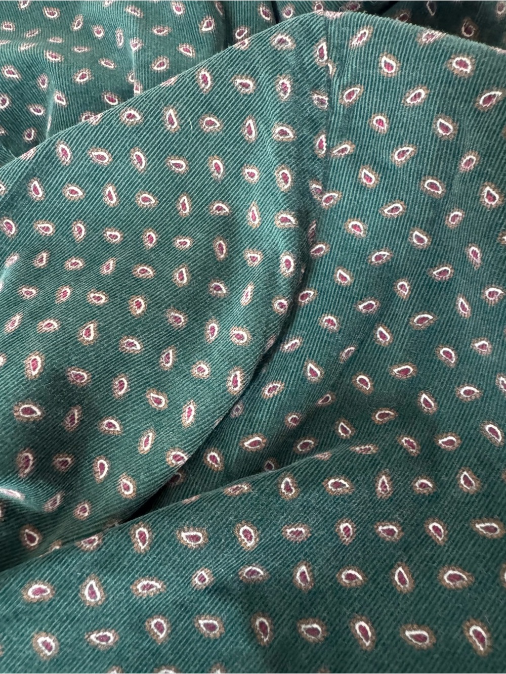 Vintage Charter Club Paisley Corduroy Dress - Picture 8 of 8